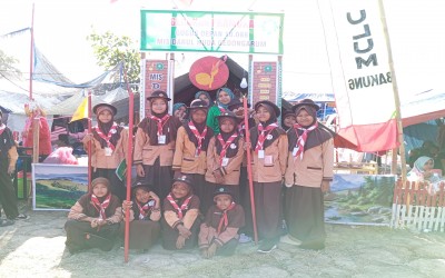 Siswa MIS Darul Huda Gedongarum Ikuti Jambore Ranting Kanor di Taman Wisata Embung Desa Pesen